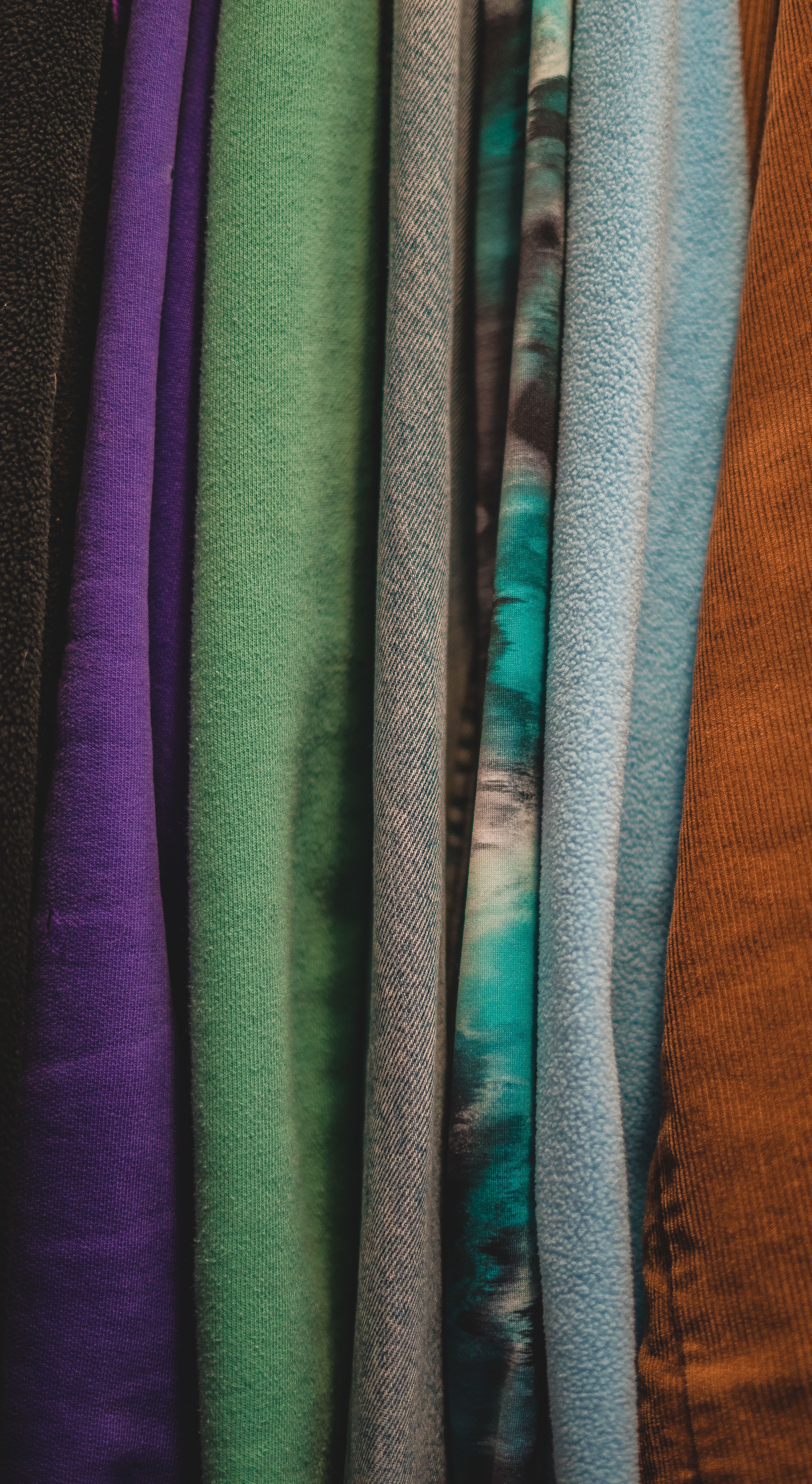 Colourful fashion fabrics