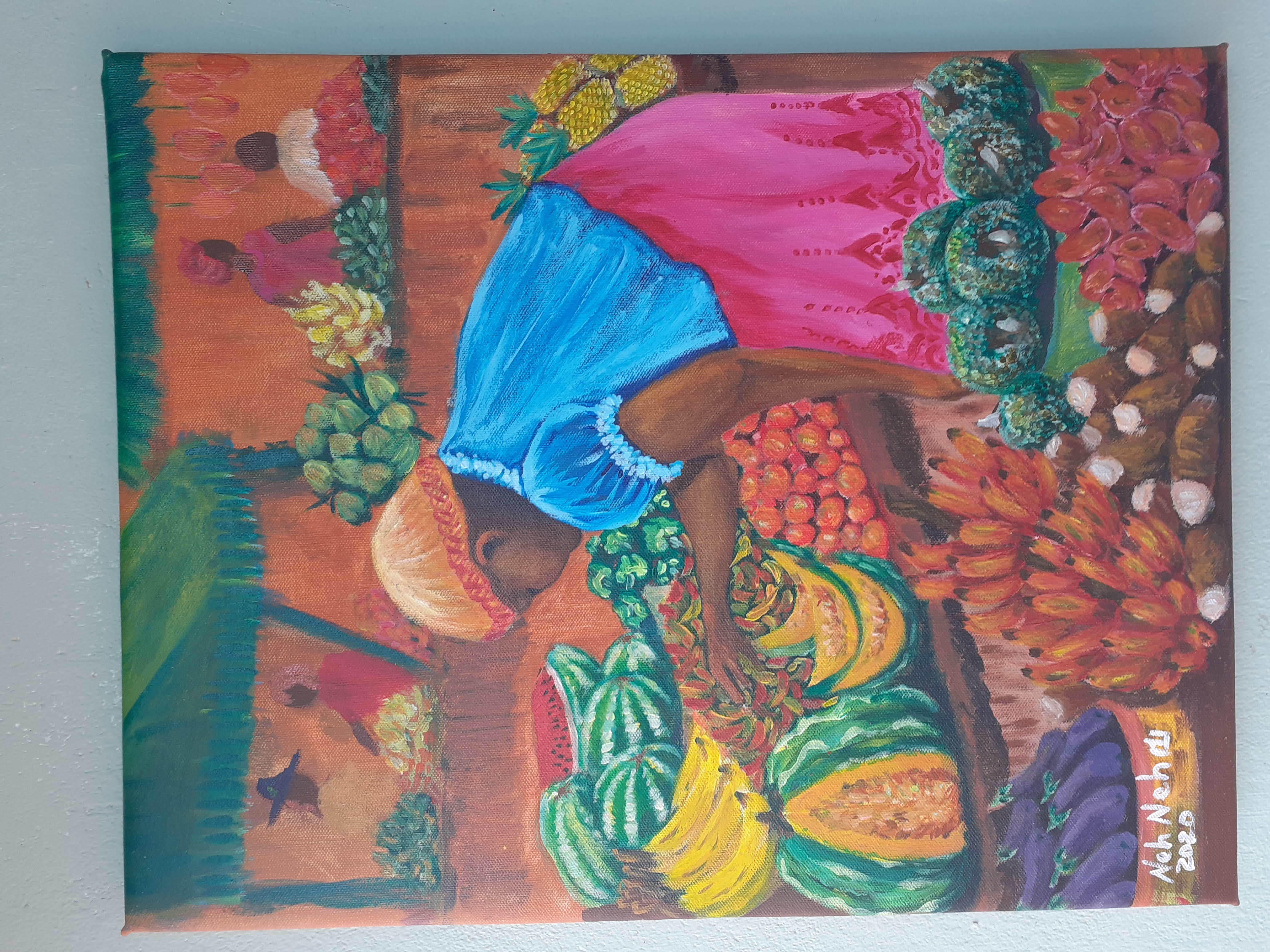 Fruit and flora artwork by Alice Mohammed