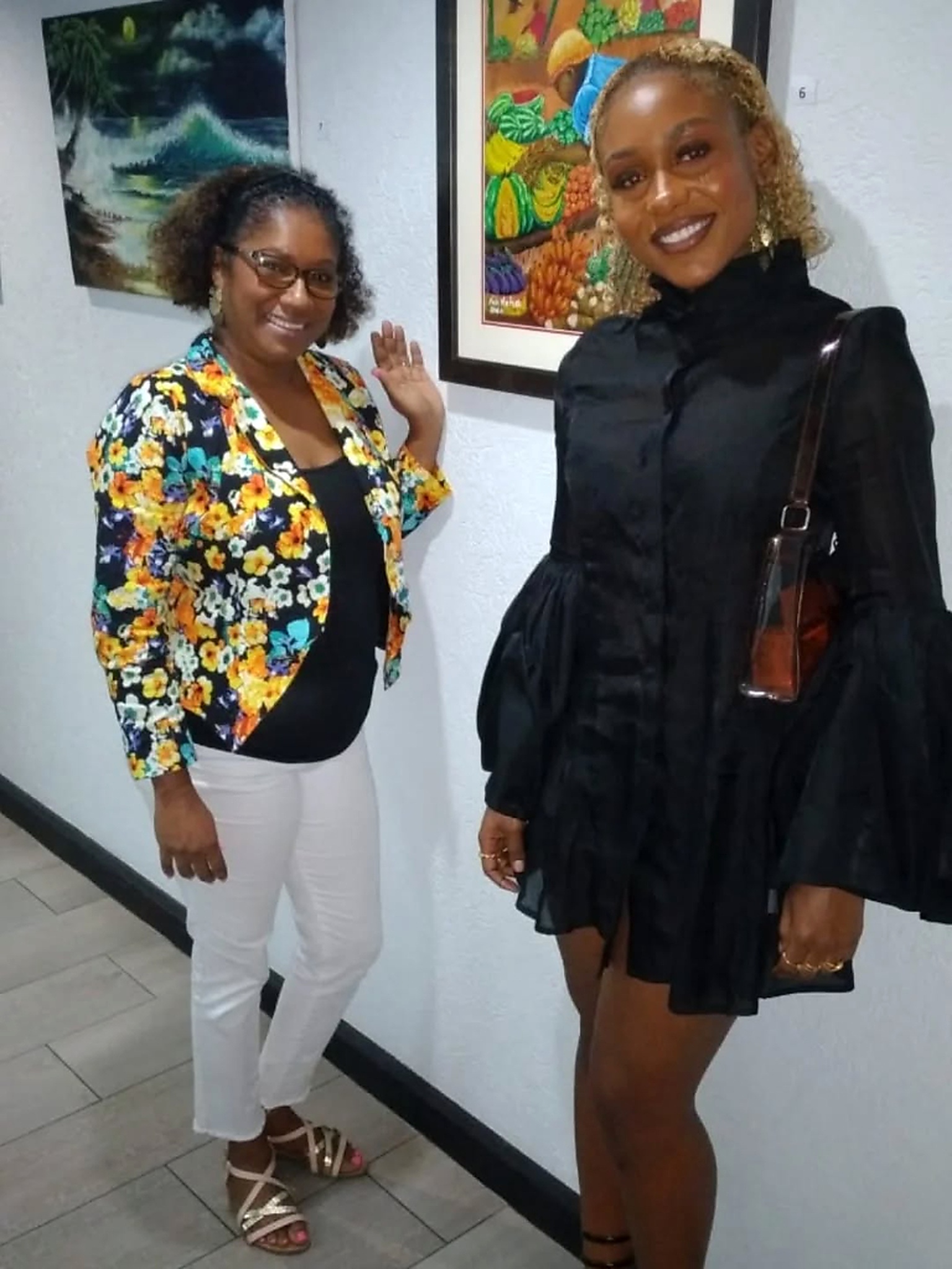 Nailah Blackman wearing a custom Seamrite Designs garment