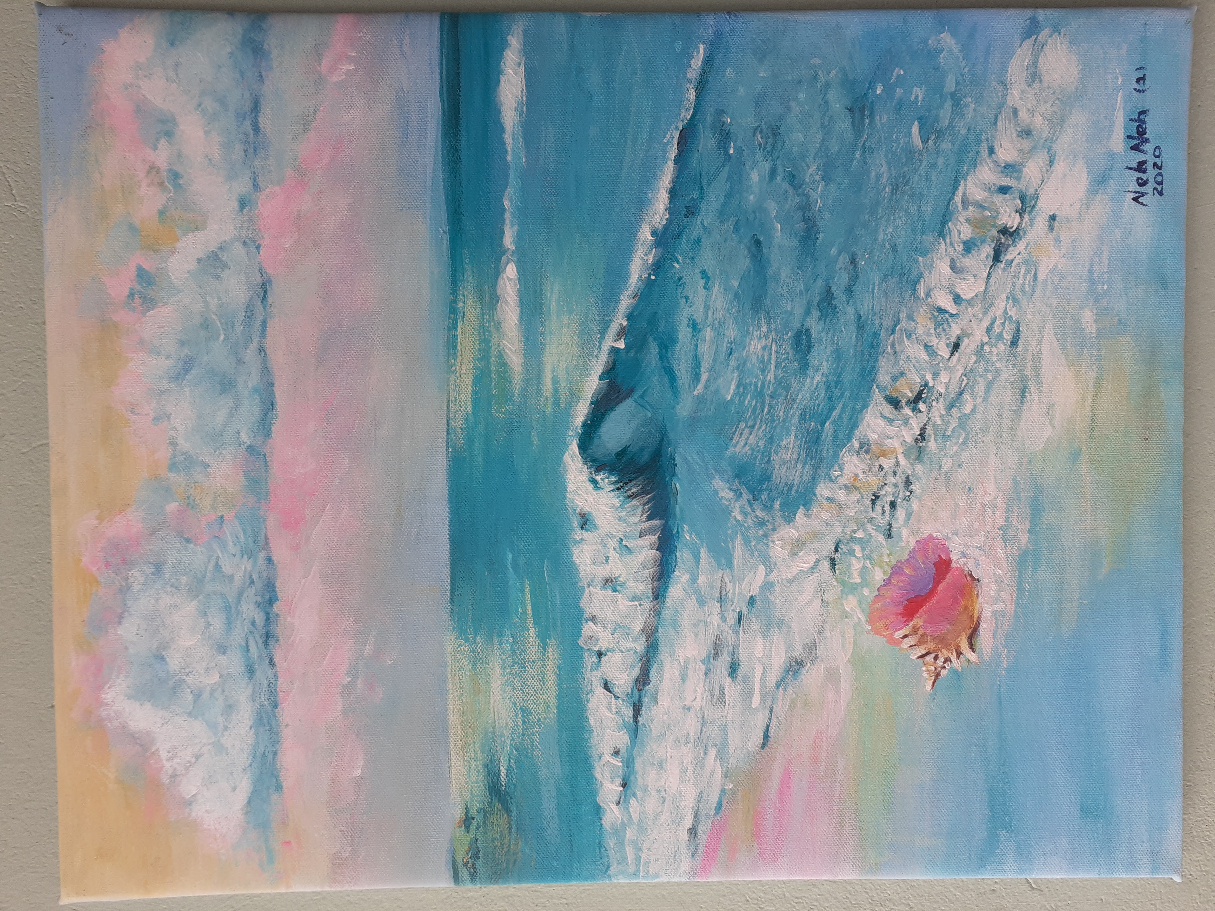 Ocean artwork by Alice Mohammed